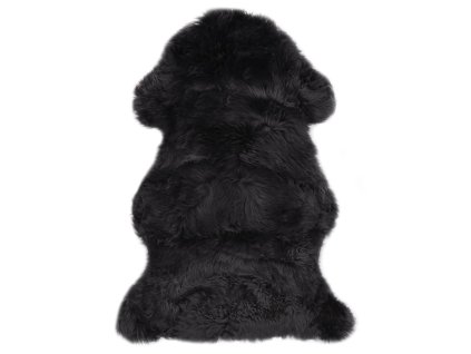 Koberec z ovčí kůže 60 x 90 cm tmavě šedý 283878