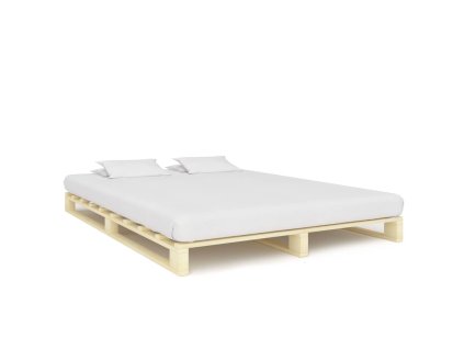 Rám postele z palet masivní borovice 160 x 200 cm 285238