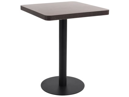 Bistro stolek tmavě hnědý 60 x 60 cm MDF 286431
