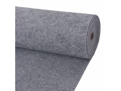 Výstavářský koberec vroubkovaný 1,2 x 20 m šedý 287673
