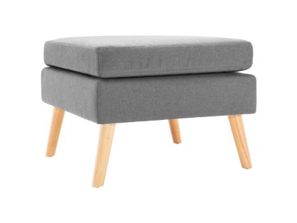 Podnožka světle šedá textil 288733