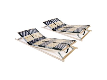 Lamelové rošty do postele 2 ks 42 lamel 7 zón 70 x 200 cm 3051419