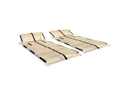 Lamelové rošty do postele 2 ks 28 lamel 7 zón 90 x 200 cm 3051430
