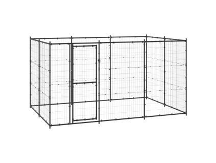 Venkovní psí kotec ocel 7,26 m² 3082298