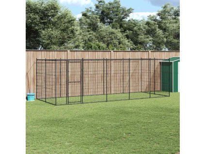 Venkovní psí kotec ocel 12,1 m² 3082299