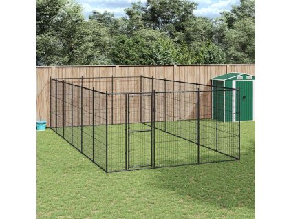 Venkovní psí kotec ocel 21,78 m² 3082323