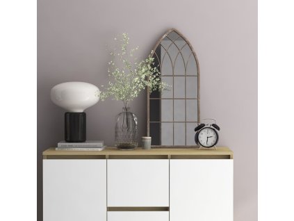 Zrcadlo pískové 70 x 30 cm železo do interiéru 3093513