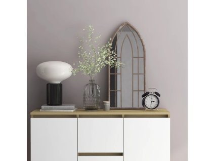 Zrcadlo pískové 70 x 30 cm železo do interiéru 3093525