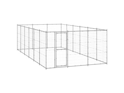 Venkovní psí kotec pozinkovaná ocel 21,78 m² 3082328