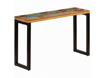Konzolový stolek 120 x 35 x 76 cm recyklované dřevo a ocel