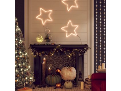Vánoční hvězdy se 48 teplými bílými LED 3 ks 56 cm 3154283