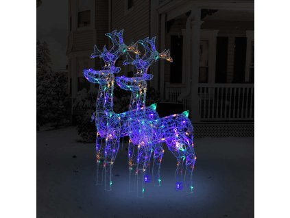 Vánoční sobi 2 ks 60 x 16 x 100 cm akryl 3154339