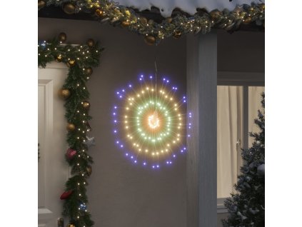 Vánoční hvězdicová světla 2 ks 140 vícebarevných LED diod 17 cm 3190516