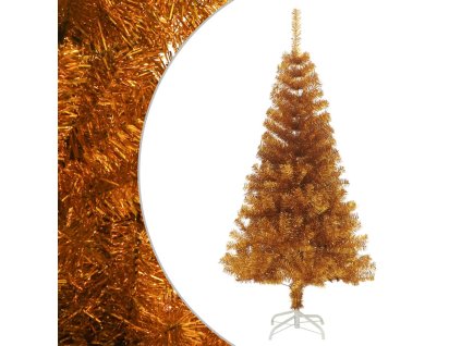 Umělý vánoční stromek se stojanem zlatý 150 cm PET 321009