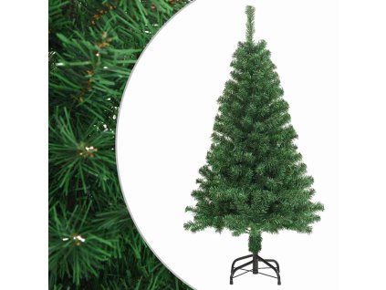 Umělý vánoční stromek s hustými větvemi zelený 150 cm PVC 321034