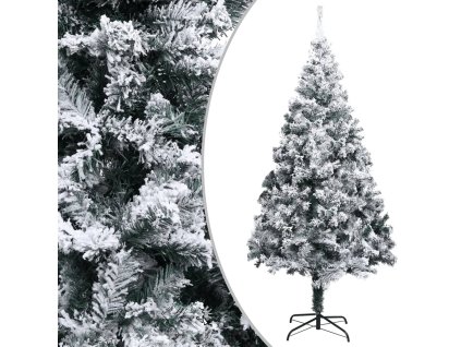 Umělý vánoční stromek s umělým sněhem zelený 400 cm PVC 328479