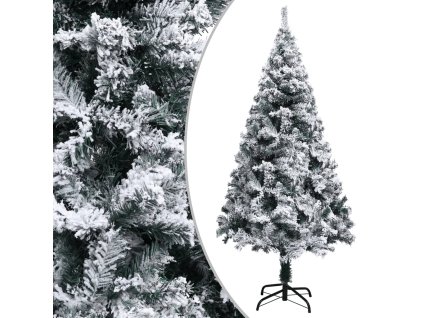 Umělý vánoční stromek zasněžený zelený 120 cm PVC 328481