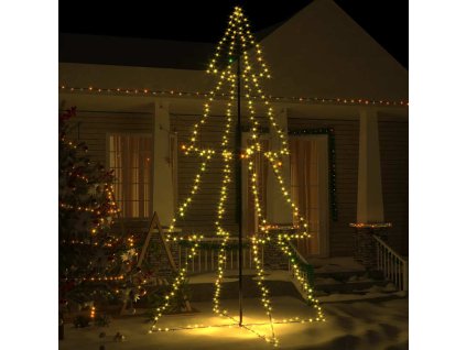 Vánoční stromek kužel 360 LED diod dovnitř i ven 143 x 250 cm 328591