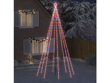 Vánoční světelný strom dovnitř i ven 800 LED barevný 5 m 328756