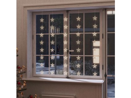 Světelný závěs hvězdičky 200 LED teplé bílé světlo 8 funkcí 328802