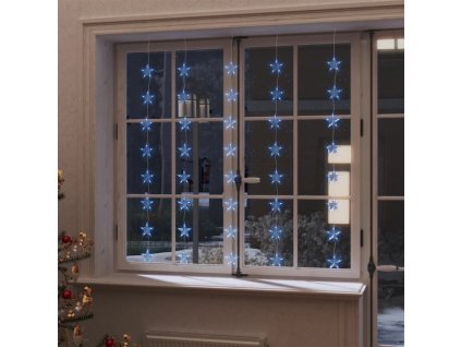 Světelný závěs hvězdičky 200 LED modré světlo 8 funkcí 328804