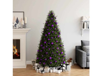 Sada vánočních baněk 100 kusů fialová 330086