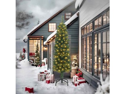 Umělý vánoční stromeček Zelená 240 cm PVC, ocel a plast 3394965