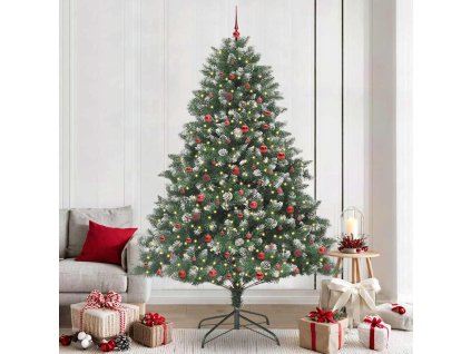 Umělý vánoční stromeček Zelená 240 cm PVC, plast a ocel 3395257