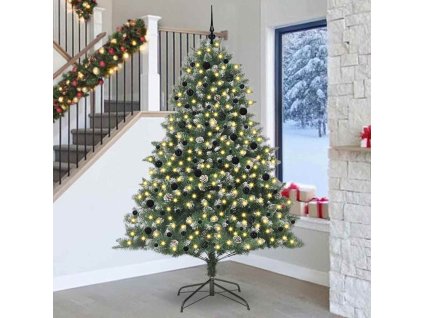 Umělý vánoční stromeček Zelená 240 cm PVC, plast a ocel 3395258