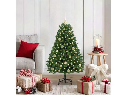 Umělý vánoční stromeček Zelená 120 cm PVC a kov 3395671