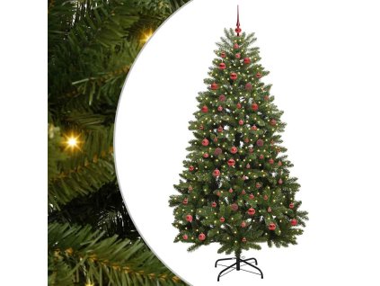 Umělý vánoční stromeček Zelená 210 cm PVC a kov 3395694