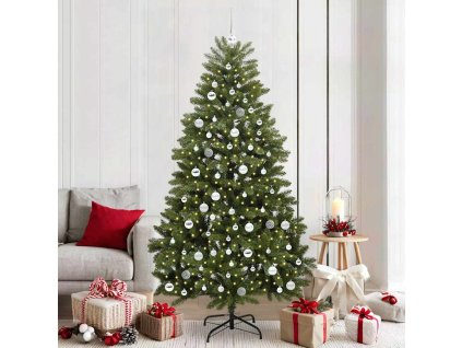 Umělý vánoční stromeček Zelená 210 cm PVC a kov 3395699