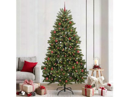 Umělý vánoční stromeček Zelená 240 cm PVC a kov 3395703