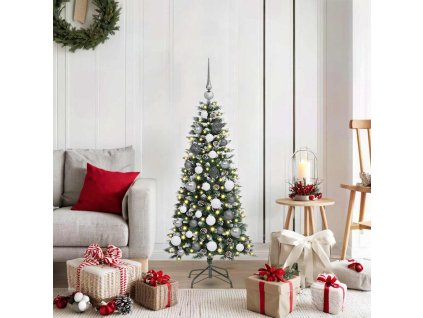 Umělý vánoční stromeček Zelená 120 cm PVC, plast a ocel 3395795