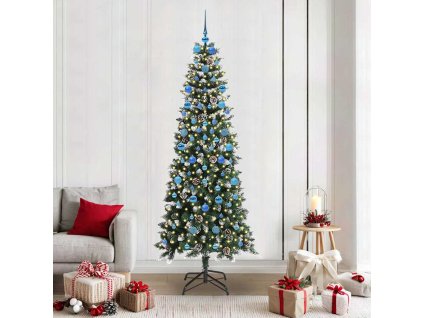 Umělý vánoční stromeček Zelená 210 cm PVC, plast a ocel 3395839