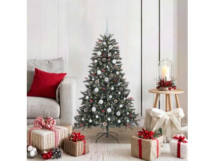 Umělý vánoční stromeček Zelená 120 cm PVC, plast a ocel 3395859