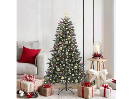 Umělý vánoční stromeček Zelená 150 cm PVC, plast a ocel 3395872