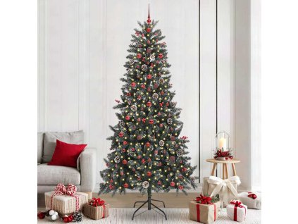 Umělý vánoční stromeček Zelená 240 cm PVC, plast a ocel 3395904