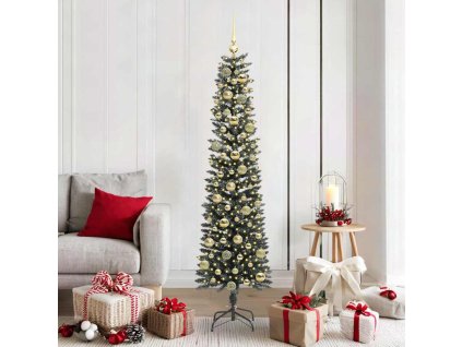Umělý vánoční stromeček Zelená 180 cm PVC, plast a ocel 3395944