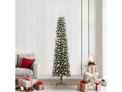 Umělý vánoční stromeček Zelená 210 cm PVC, plast a ocel 3395956