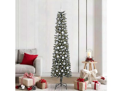 Umělý vánoční stromeček Zelená 210 cm PVC, plast a ocel 3395957