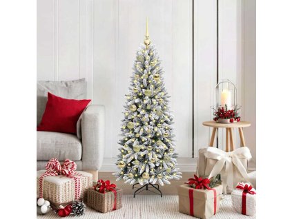 Umělý vánoční stromeček Bílá 120 cm PVC a Plast a Ocel a PE 3396025