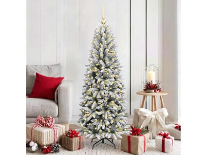 Umělý vánoční stromeček Bílá 150 cm PVC a Plast a Ocel a PE 3396037