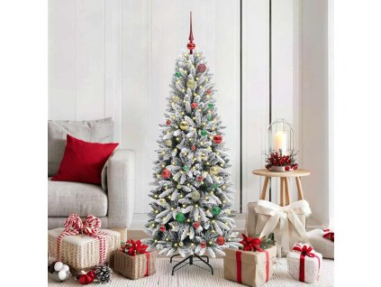 Umělý vánoční stromeček Bílá 150 cm PVC a Plast a Ocel a PE 3396041