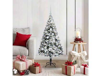 Umělý vánoční stromeček Bílá 120 cm PVC, ocel a plast 3396943