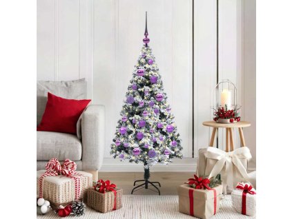 Umělý vánoční stromeček Bílá 120 cm PVC, ocel a plast 3396946