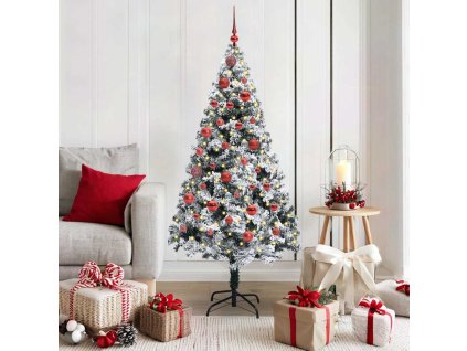 Umělý vánoční stromeček Bílá 150 cm PVC, ocel a plast 3396949
