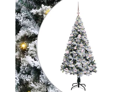 Umělý vánoční stromeček Bílá 150 cm PVC, ocel a plast 3396951