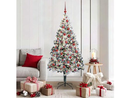 Umělý vánoční stromeček Bílá 180 cm PVC, ocel a plast 3396962