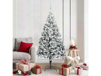 Umělý vánoční stromeček Bílá 180 cm PVC, ocel a plast 3396965